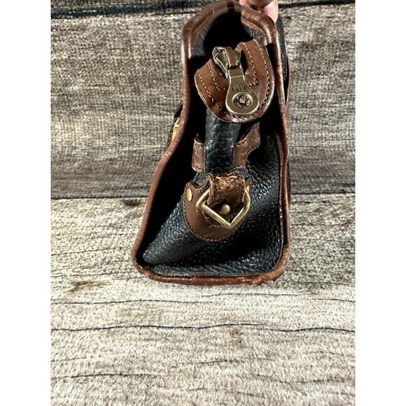Vintage 80's Dooney & Bourke All Weather Leather Double Handle Handbag - Picture 2 of 10